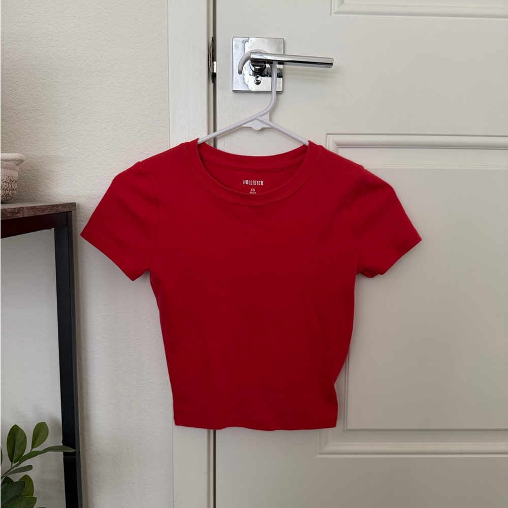 Hollister Baby Tee Red